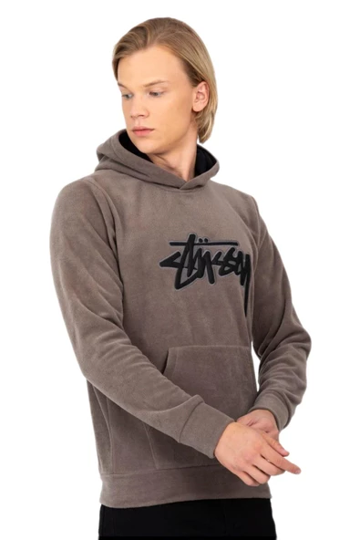 Erkek Kapüşonlu Polar Sweatshirt 6786 BGL-ST03219 - Resim 9