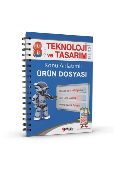 Artıbir Yayınları 8 Sınıf Teknoloji Ve Tasarım Dersi Konu Anlatımlı Ürün Dosyası (%100 Müfredata Uyumlu) ürün görseli 1