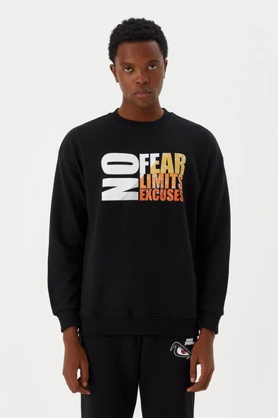 No Fear Erkek Sweatshirt Siyah M500260 ürün görseli 1