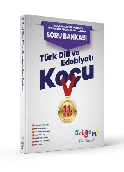Tammat Yayıncılık 11.Sınıf Origami Türk Dili ve Edebiyatı Koçu Soru Bankası ürün görseli 1