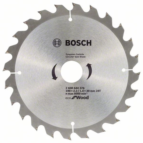 Bosch Optiline Eco 190x30Mm 24 Diş Ahşap Daire Testere - 2608644613 ürün görseli 1
