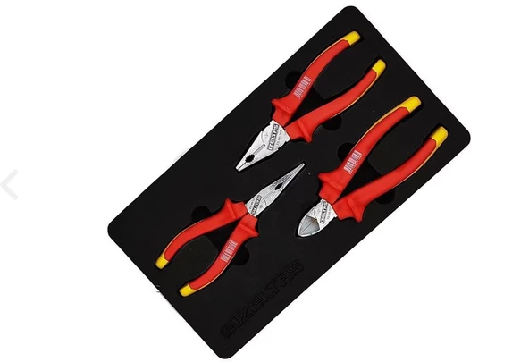 İzeltaş Elektrikçi Seti İzoleli 160mm 1000v (3Prç) - 3020006003 ürün görseli 1