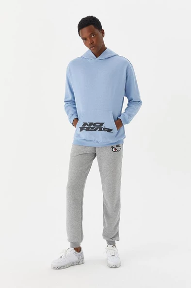 No Fear Erkek Sweatshirt Kapüşonlu Mavi M500218 ürün görseli 1