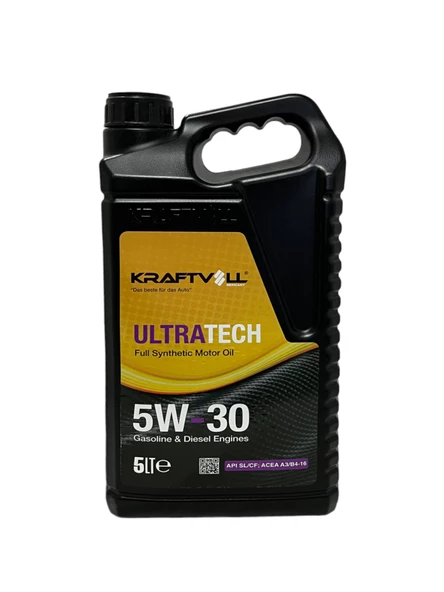 Kraftvoll UltraTech Tam Sentetik Motor Yağı 5W-30 5 Litre ürün görseli 1