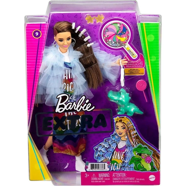 Barbie Extra Renkli Elbiseli Bebek ürün görseli 1