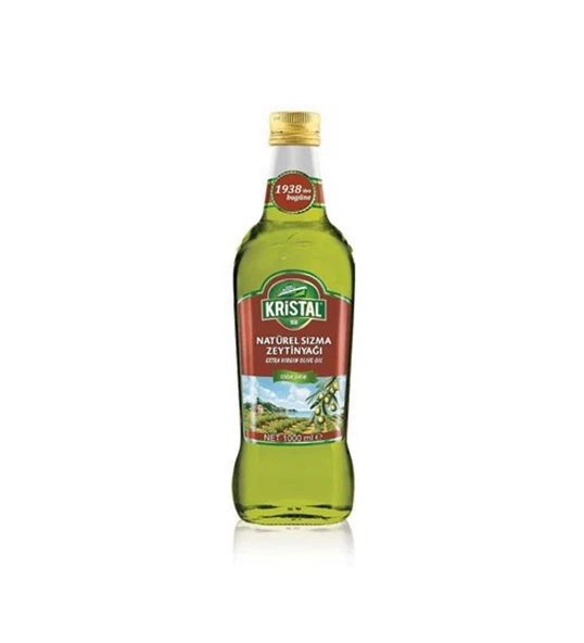 Kristal Naturel Sızma Dolgun Güçlü 1 lt Cam Zeytinyağı ürün görseli 1