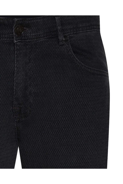 Slim Fit Gri Erkek Jean Pantolon - Resim 3
