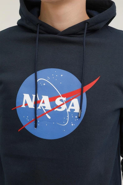 LUMBERJACK M-NASA LOGO HOODIE 2PR - Resim 10