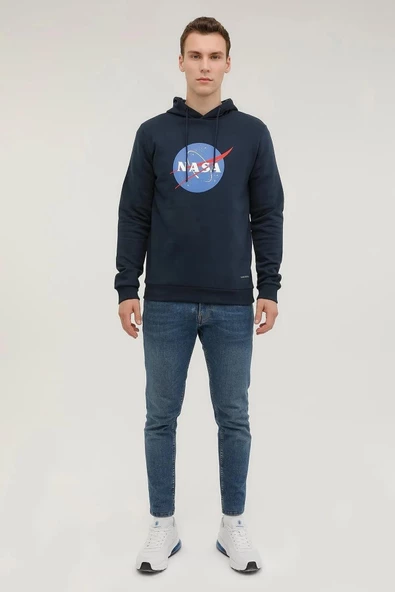 LUMBERJACK M-NASA LOGO HOODIE 2PR - Resim 9