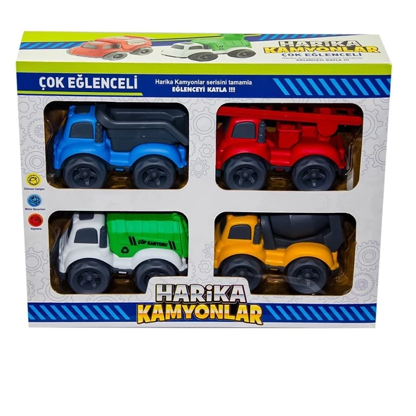 CNM20 4LÜ KUT HARİKA KAMYONLAR 30 ürün görseli 1
