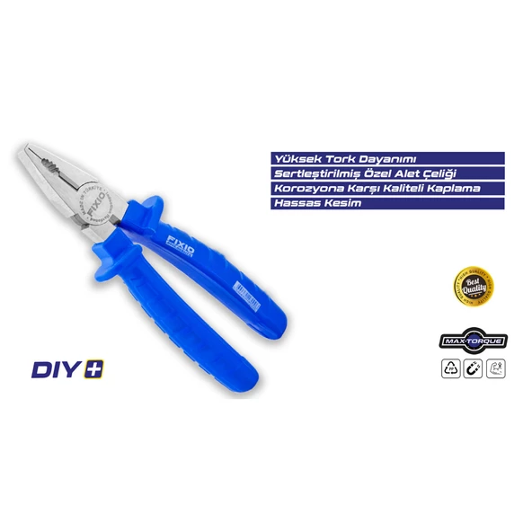 Fixio FP0180 180mm Kombine Pense - Resim 2