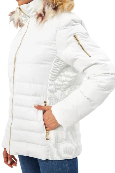 Kadın Spor Kapüşonlu Mont  M5301 BGL-ST03225 - Resim 11