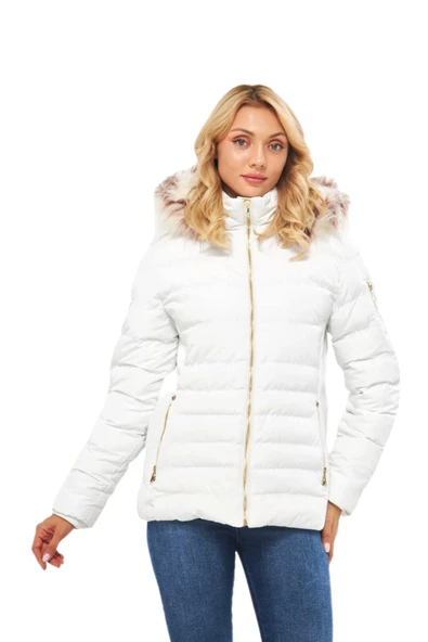 Kadın Spor Kapüşonlu Mont  M5301 BGL-ST03225 - Resim 7