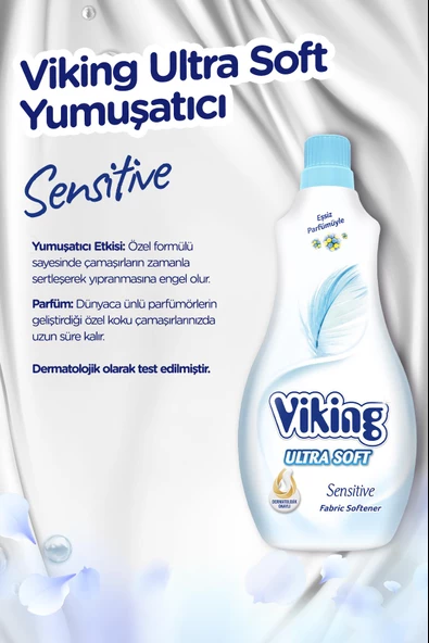Viking Yumuşatıcı Soft Sensitive 1400 ml 2 Adet - Resim 2
