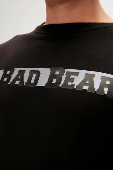 BAD BEAR REFLECT BEAR CREWNECK ERKEK SWEATSHİRT - Resim 9