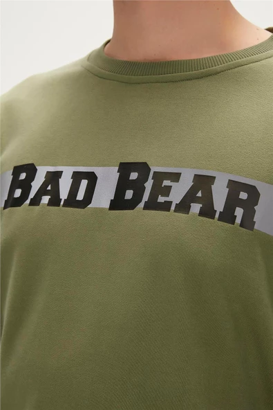 BAD BEAR REFLECT BEAR CREWNECK ERKEK SWEATSHİRT - Resim 4