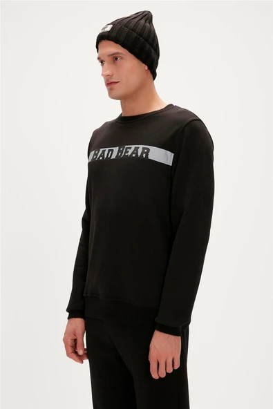 BAD BEAR REFLECT BEAR CREWNECK ERKEK SWEATSHİRT - Resim 10