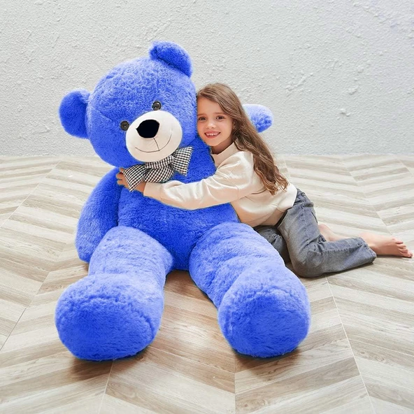SOLE 175 cm Papyonlu DEV Boy Peluş Ayı - % 100 YERLİ ürün görseli 1