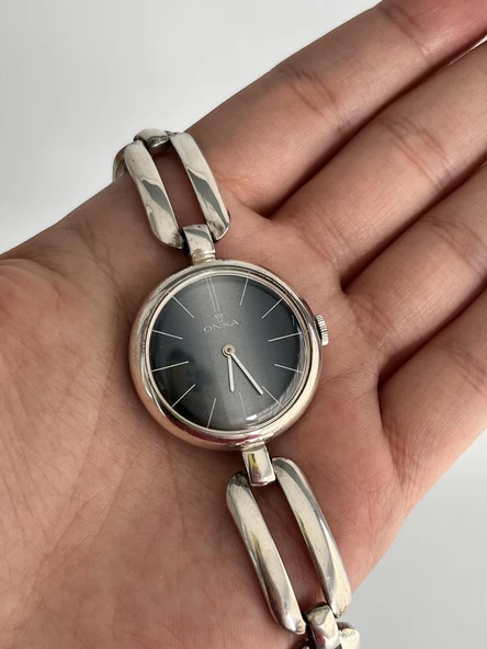 Onsa 28mm Çelik Kordon Vintage Kadın Kol Saati 040 (Kutusuz) ürün görseli 1