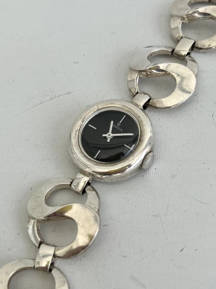 Onsa Çelik Kordon Vintage Kadın Kol Saati D-059 (Kutusuz) - Resim 7