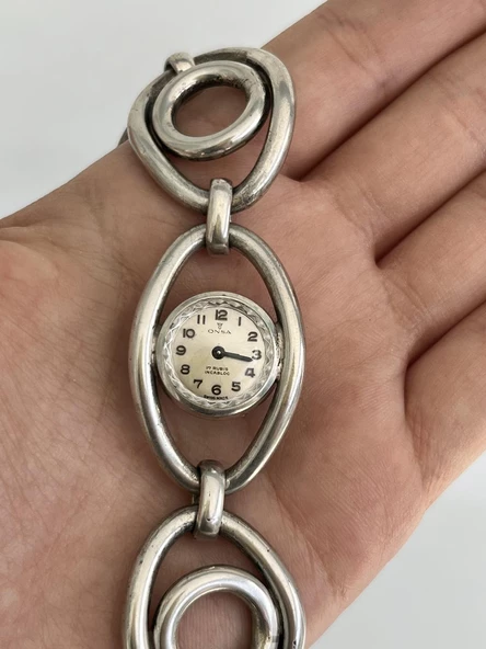 Onsa Çelik Kordon Vintage Kadın Kol Saati D-060 (Kutusuz) ürün görseli 1