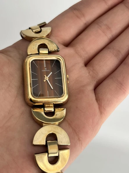 Onsa Çelik Kordon Vintage Kadın Kol Saati 063 (Kutusuz) ürün görseli 1