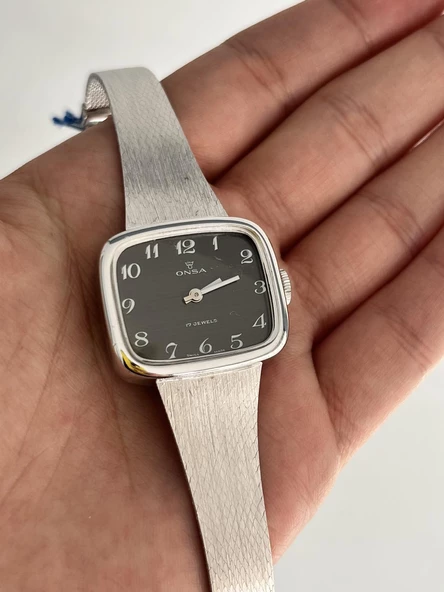 Onsa Çelik Kordon Vintage Kadın Kol Saati D-068 (Kutusuz) ürün görseli 1