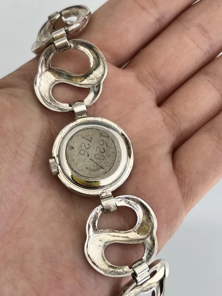 Onsa Çelik Kordon Vintage Kadın Kol Saati D-059 (Kutusuz) - Resim 4
