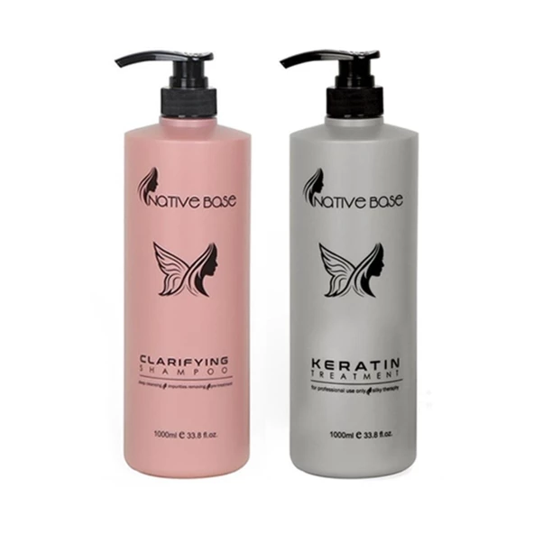 Native Base Keratin Bakım 1 L + Clarifying Şampuan 1 L ürün görseli 1