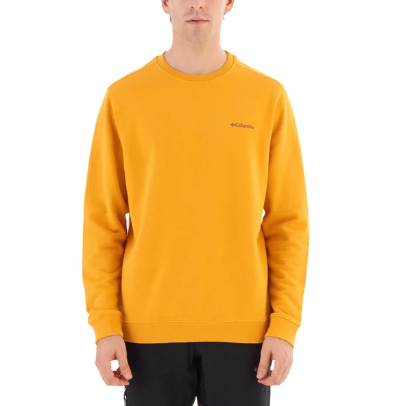 Columbia M Basic Crew Erkek Sweatshirt Sarı CS0204-756 ürün görseli 1