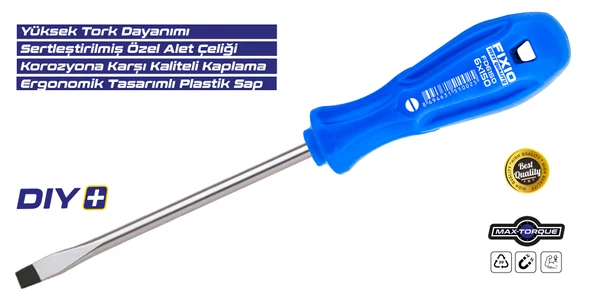 Fixio FD5000 5 Parça Tornavida Takımı/Seti (3xDüz/2xYıldız) - Resim 3