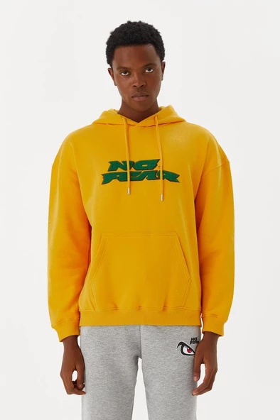 No Fear Erkek Sweatshirt Kapüşonlu Hardal M500243 ürün görseli 1
