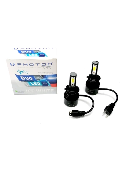 Duo H7 Led Xenon 6.000 Kelvin Beyaz Şimşek Etkili ürün görseli 1