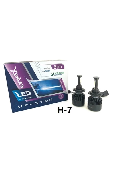 H7 Duo Led Xenon Şimşek Etkili Beyaz Zenon H7 2023 Yeni Seri Gri Slim Kasa ürün görseli 1