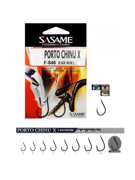 Sasame Port Chinu X F-846 Serisi Olta İğnesi ürün görseli 1
