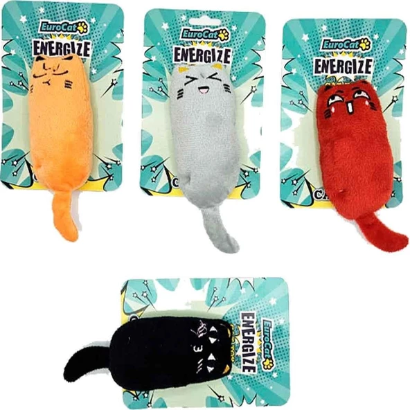 Eurocat Kedi Oyuncağı Mimikli Büyük Kedi Karışık Renkli ürün görseli 1