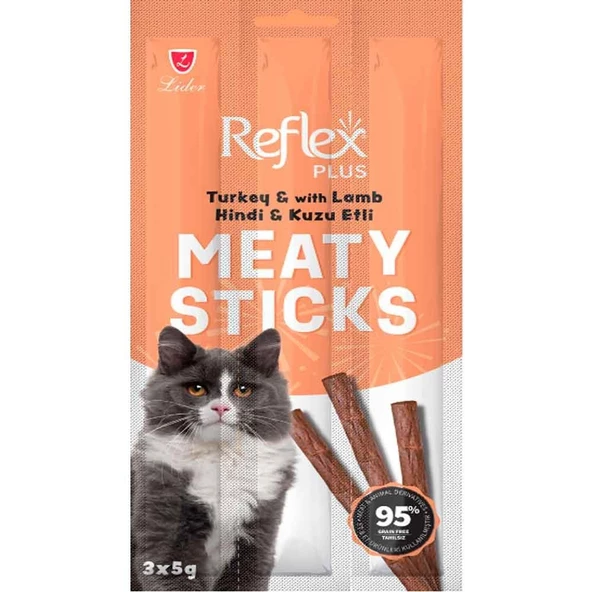 Reflex Hindili Kuzulu Kedi Ödül Çubuğu 5 Gr 3 Adet ürün görseli 1