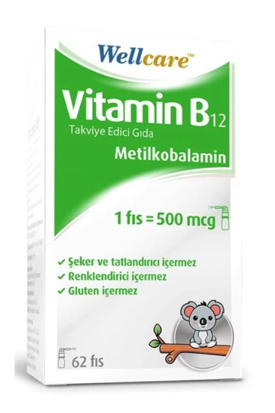 Wellcare Vitamin B12 500mcg 5 ml ürün görseli 1