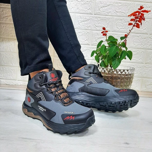 Lumberjack Burk Gri-Siyah Waterproof Outdor Erkek Bot ürün görseli 1