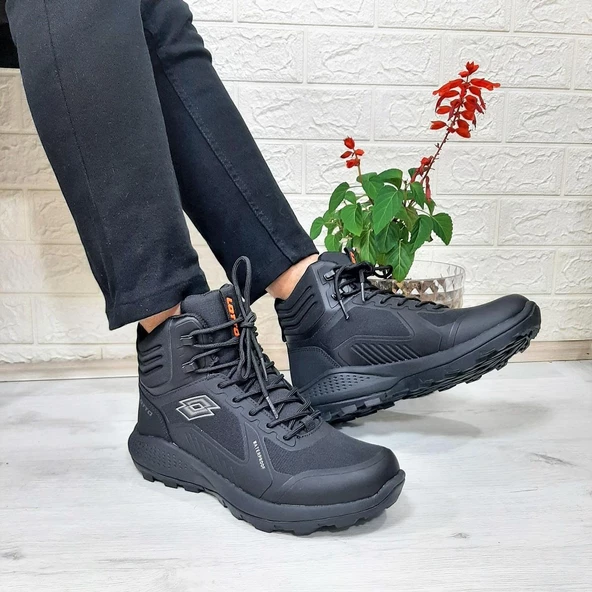 Lotto Crowel Hıgh Siyah Waterproof Fuspetli Kaymaz Erkek Bot ürün görseli 1