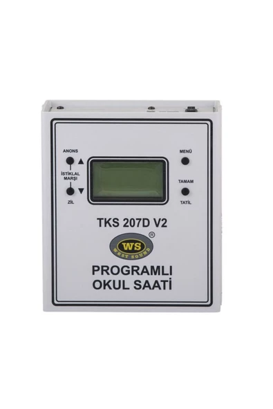 West Sound Tks-207 D V2 Duvar Tipi Programlı Okul Saati ürün görseli 1