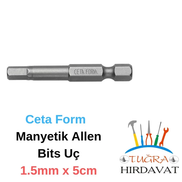 CETA FORM CB/1915 Çelik Bits Alyan Uç 1.5 mm x 50 mm ürün görseli 1