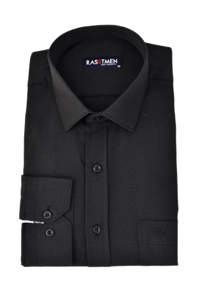 Erkek Klasik Uzun Kollu Armürlü Gömlek BGL-ST03259 ürün görseli 1