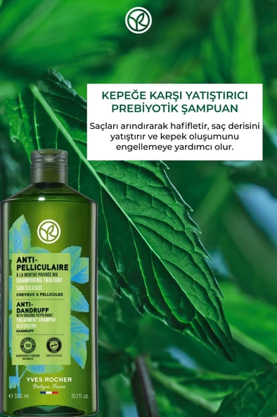 YVES ROCHER Kepeğe Karşı (Anti Pelliculaire) Yatıştırıcı Prebiyotik Şampuan ürün görseli 1