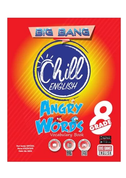 LGS 8. Grade Big Bang Chill English Angry Words Vocabulary Book ürün görseli 1