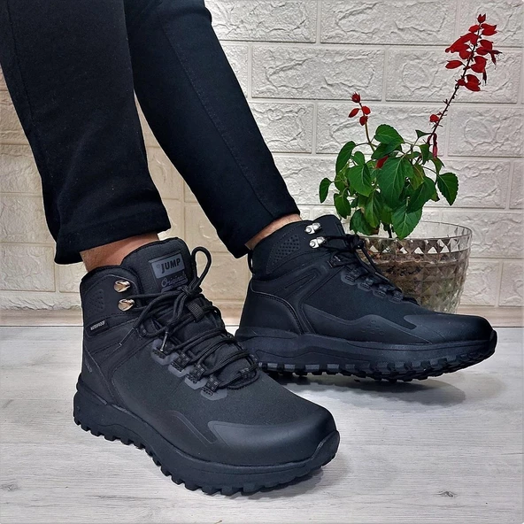 Jump 29652 Siyah Waterproof Kaymaz Rahat Erkek Bot ürün görseli 1