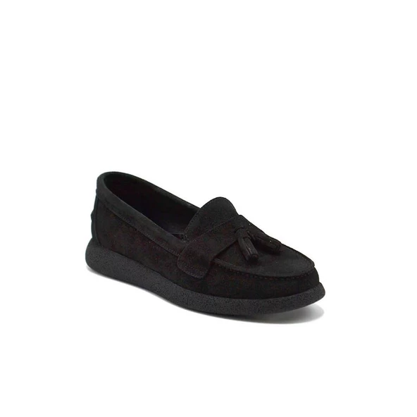 VENÜS 23075604K PÜSKÜLLÜ NUBUK LOAFER DERİ KADIN AYAKKABI ürün görseli 1