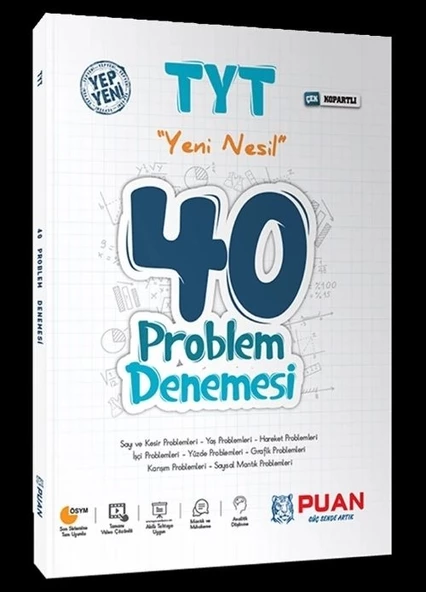 PUAN TYT 40 PROBLEM DENEMESİ ürün görseli 1