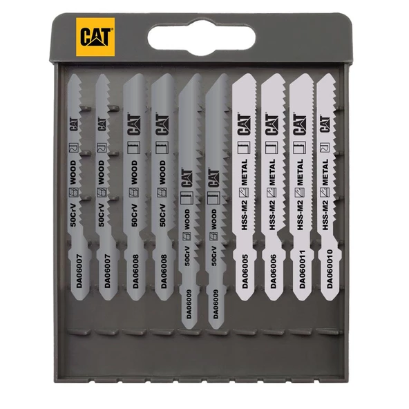 Cat Da06901 10 Parça Profesyonel Metal/Ahşap Hassas/Kaba Kesim Dekupaj Testere Ucu ürün görseli 1