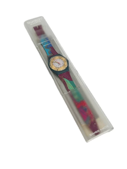 Swatch Palco 35mm Silikon Kordon 1992 Vintage Kol Saati (S-002) ürün görseli 1